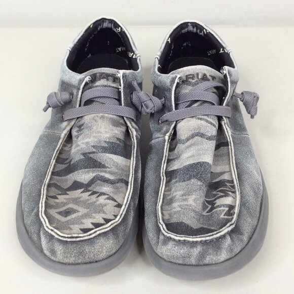 Ariat Hilo Stretch Mens 9 Slip On Shoes Loafer Casual Southwestern Aztec Canvas - Picture 3 of 10